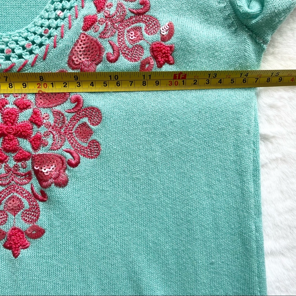 LILLY PULITZER EMBROIDERED LONG SLEEVE TOP Size XS PREPPY PRETTY FEMININE - Picture 8 of 10